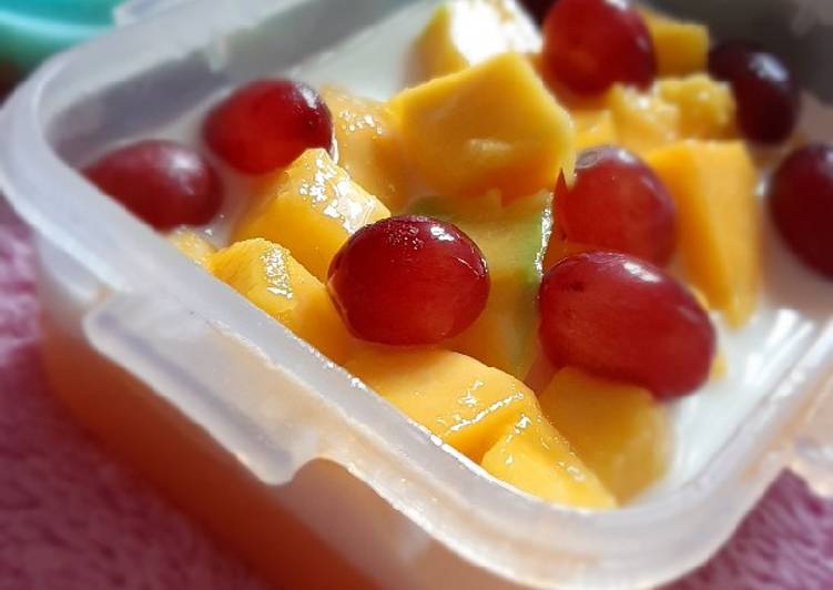 Mango milk bath