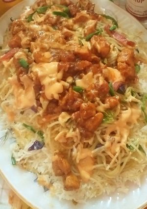 A picture of Singaporean rice.
