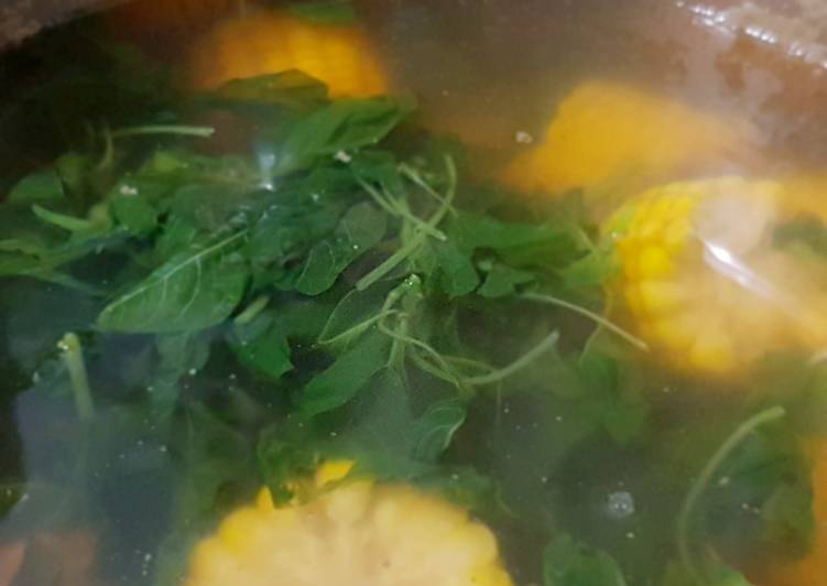 Sayur bayam jagung