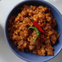A picture of Lauki Chane ki Dal.