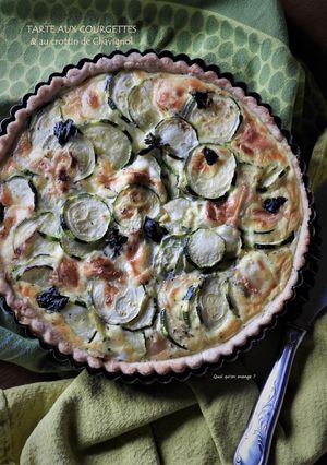 Une photo de Tarte aux courgettes et au crottin de Chavignol