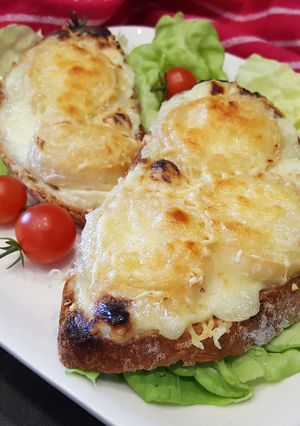 Une photo de Toasts moelleux au chèvre chaud