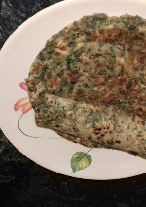 A picture of Methi ka thepla.