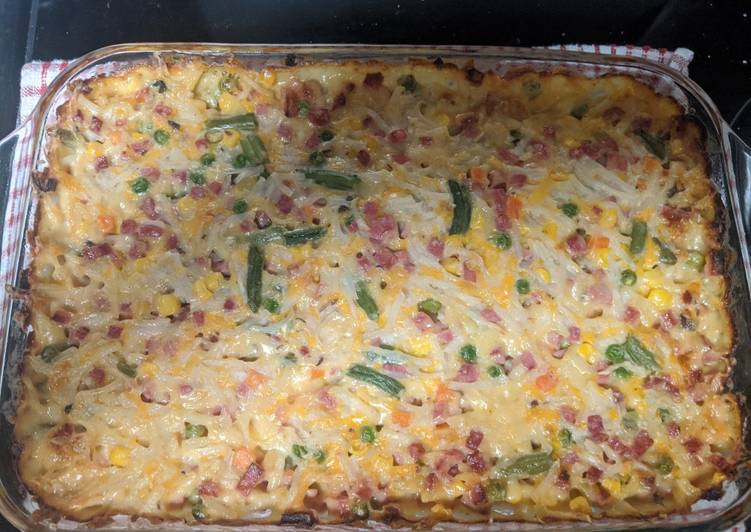 Step-by-Step Guide to Prepare Favorite Stupid-Easy-Cheap Ham and Hash brown casserole