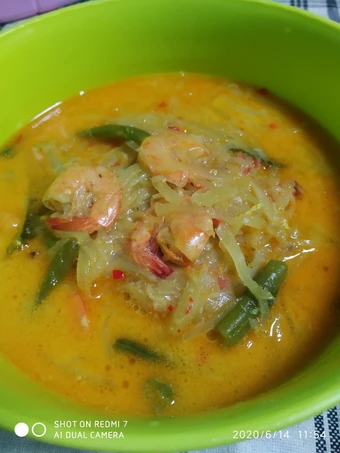 Easy Steps to Prepare Recipes 168. Lodeh Labu Siam Serut - ala Mamah Afa the Delicious Appealing.