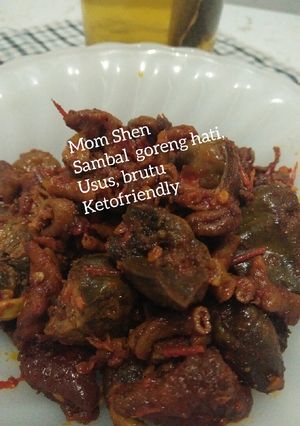 Foto resep Sambal goreng hati ayam, usus, dan brutu #ketofriendly