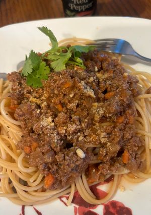 Hình của món Spaghetti Thịt Bò (Beef Spaghetti).