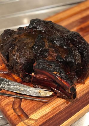 A picture of Treacle cured short rib.