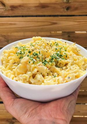 O poză a rețetei Paste cu smântână și ou 🧀🍳.