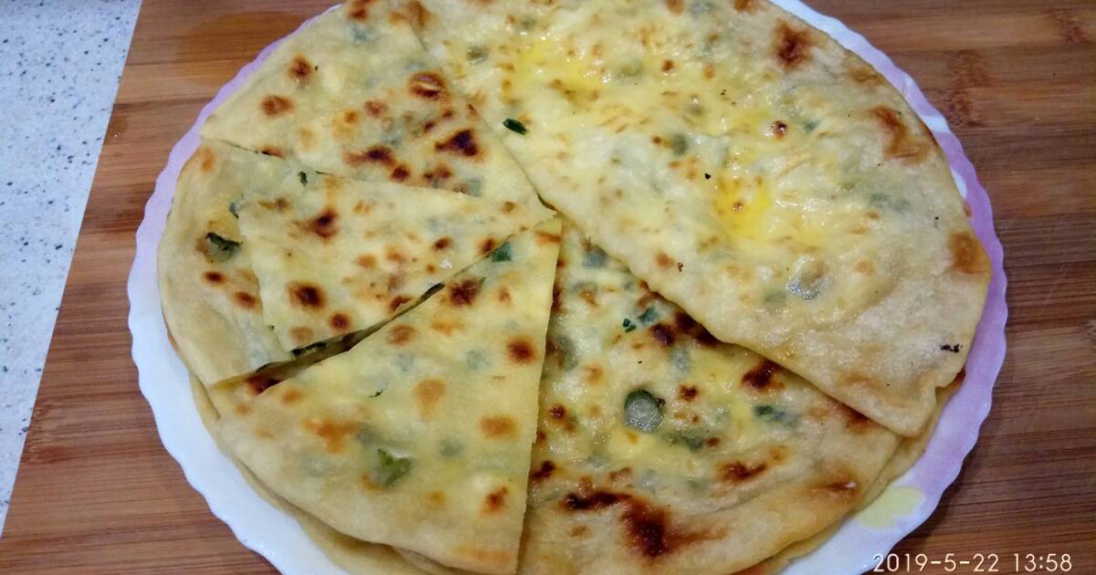 Хачапури с творогом и зеленью в духовке — рецепт с фото пошагово
