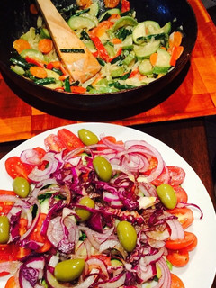 Una foto de Ensaladas frescas y muy sanas