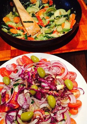 Una foto de Ensaladas frescas y muy sanas
