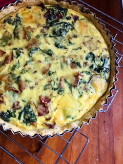 Foto resep Quiche Lorraine (Quiche Bayam / Pie Gurih)