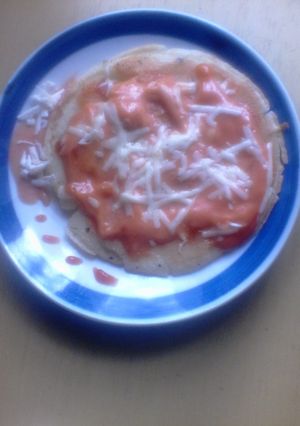 Una foto de Pizza-Arepas