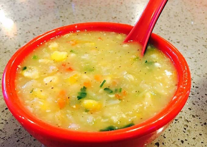 Sweet Corn Vegetable Soup Recipe