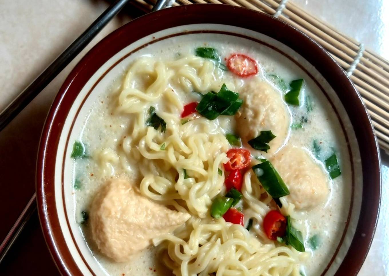 Mie instant kuah Mayonaise