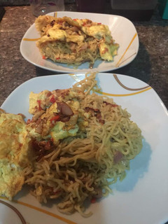 A picture of Noodles Fried Egg.