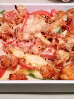 Grillezett csirke zöldséges rizságyon recept fotója