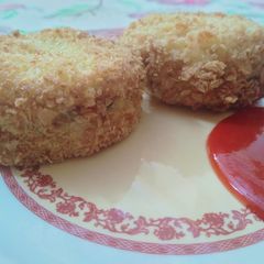 A picture of Crunchy Crispy Stuffed Cheese Potato 🥔.