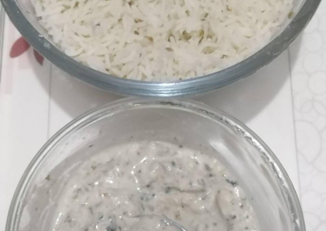 Boiled Rice With Ghyaa Chutney