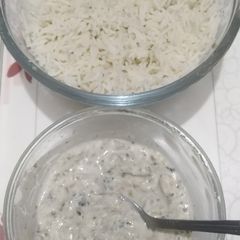 Boiled Rice With Ghyaa Chutney A picture of Boiled Rice With Ghyaa Chutney.