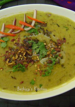 A picture of Shahi Moong Dal.