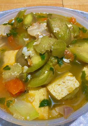 Hình của món Canh Cà Tím Đậu Phụ.