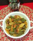 Aloo Bhindi/ Okda Sabji
