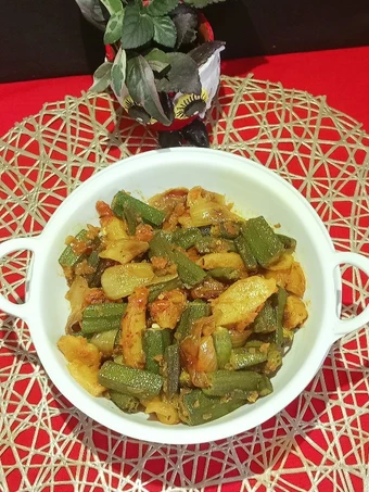 Recipe Aloo Bhindi/ Okda Sabji which Delicious