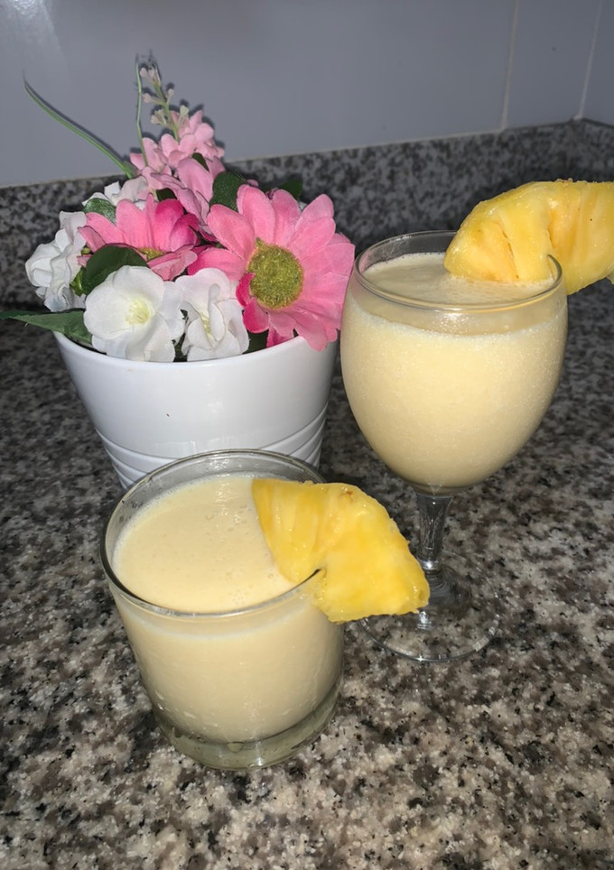 Una foto de Piña colada sin alcohol