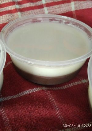 Foto resep 33. Puding coklat vanila