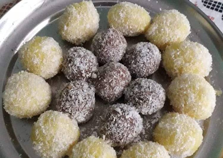 Simple Way to Make Any-night-of-the-week #Paneer Coconut laddu#