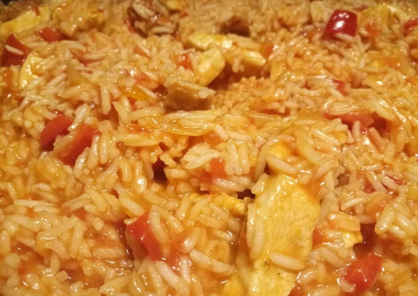 Spicy rice one pan quick weeknight meal