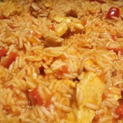 A picture of Spicy rice one pan quick weeknight meal.