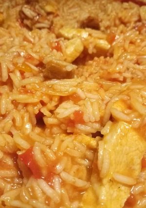 A picture of Spicy rice one pan quick weeknight meal.