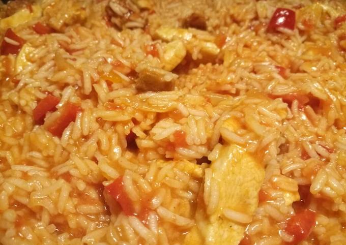 Spicy rice one pan quick weeknight meal