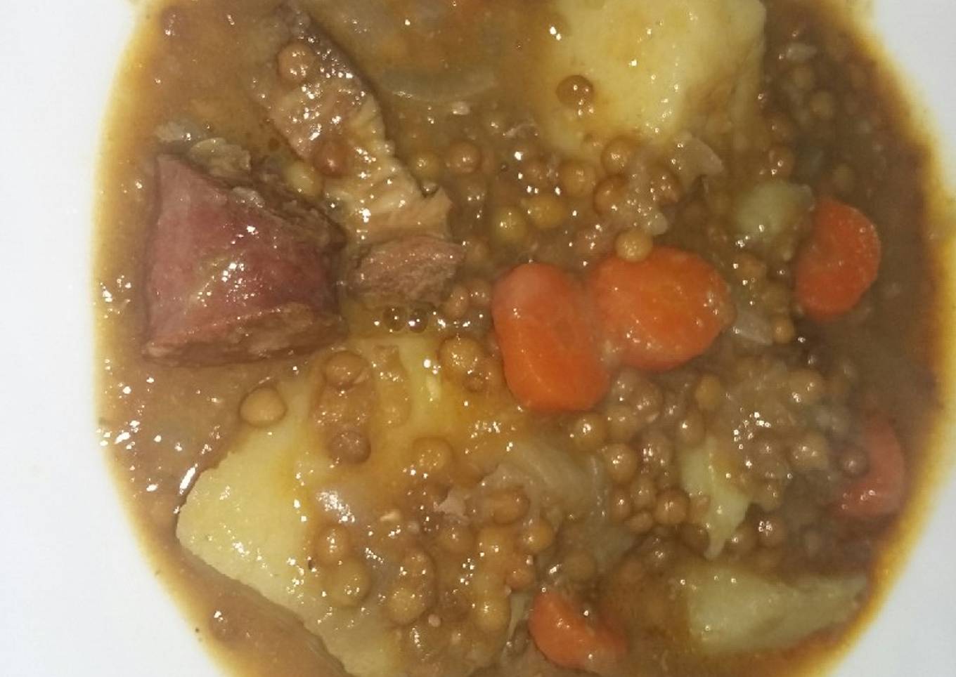 Lentejas con ternera