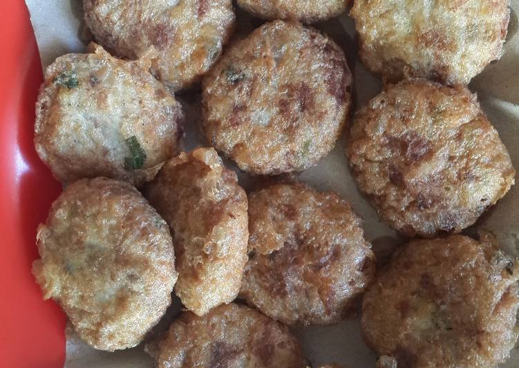 Perkedel kentang daging super simpel (batita)