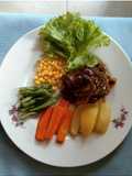Steak ayam kalkun lada hitam
