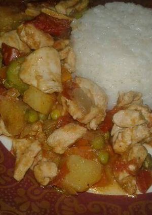 صورة لوصفة فراخ بالخضروات دايت🍖🍗🍗🍅🍅