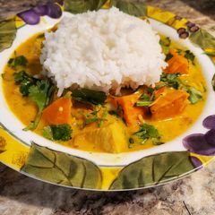 Brad's chicken curry A picture of Brad's chicken curry.