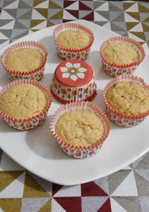Una foto de Muffins de blueberrys y almendras sin gluten