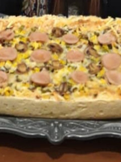 عکسی از دستور کیک پیتزا