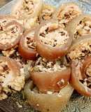 Bì cuộn thịt hấp