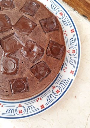 Una foto de Brownie de chocolate