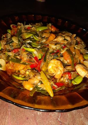 Foto resep Oseng PUDING (Pete UDang pIndaNG)