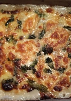 A picture of Light White Eggplant Parmigiana.