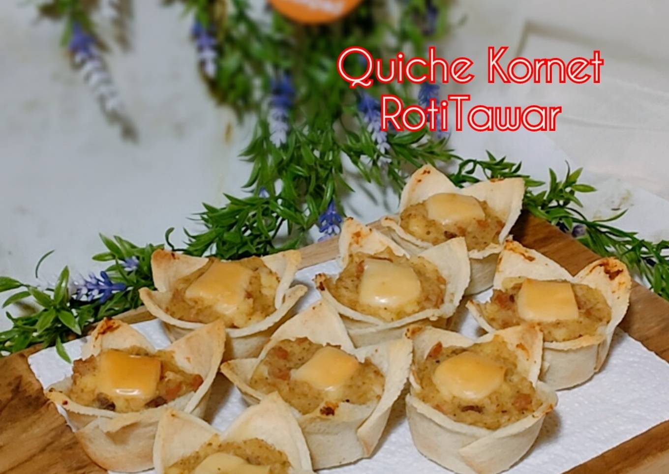Quiche Kornet Roti Tawar