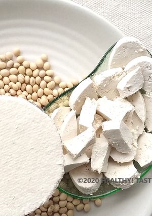 A picture of Soya Paneer (Tofu).
