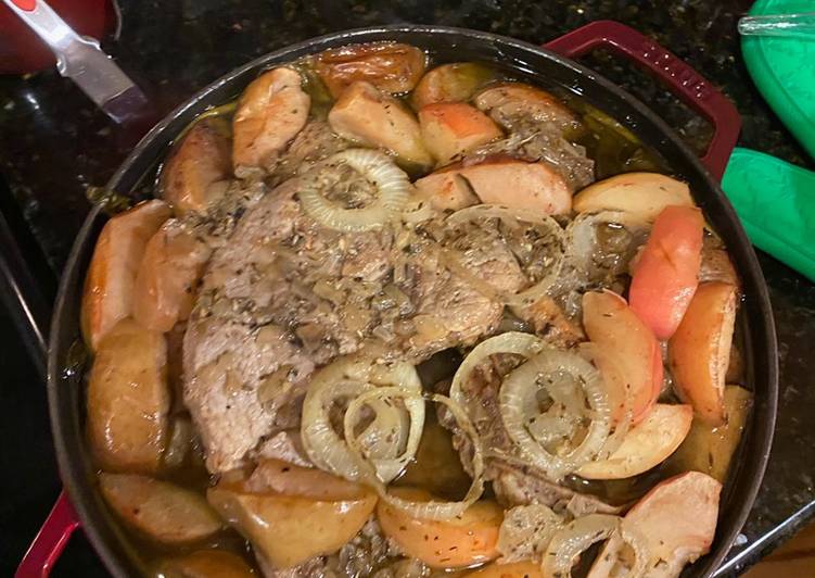 Simple Way to Prepare Apple Sage Bourbon Pork Chops in 18 Minutes for Young Wife